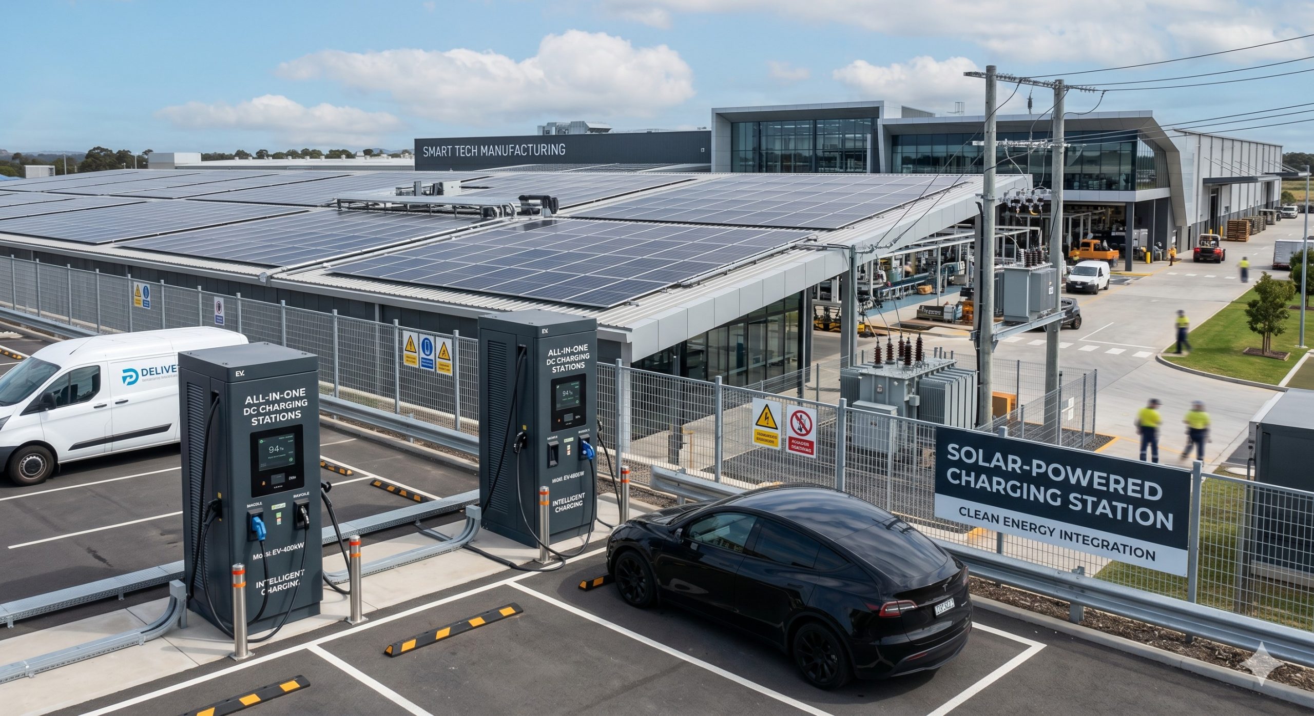 Buy 80kW-400kW All-in-one DC Charging Station | C&I Energy Storage scenario 1