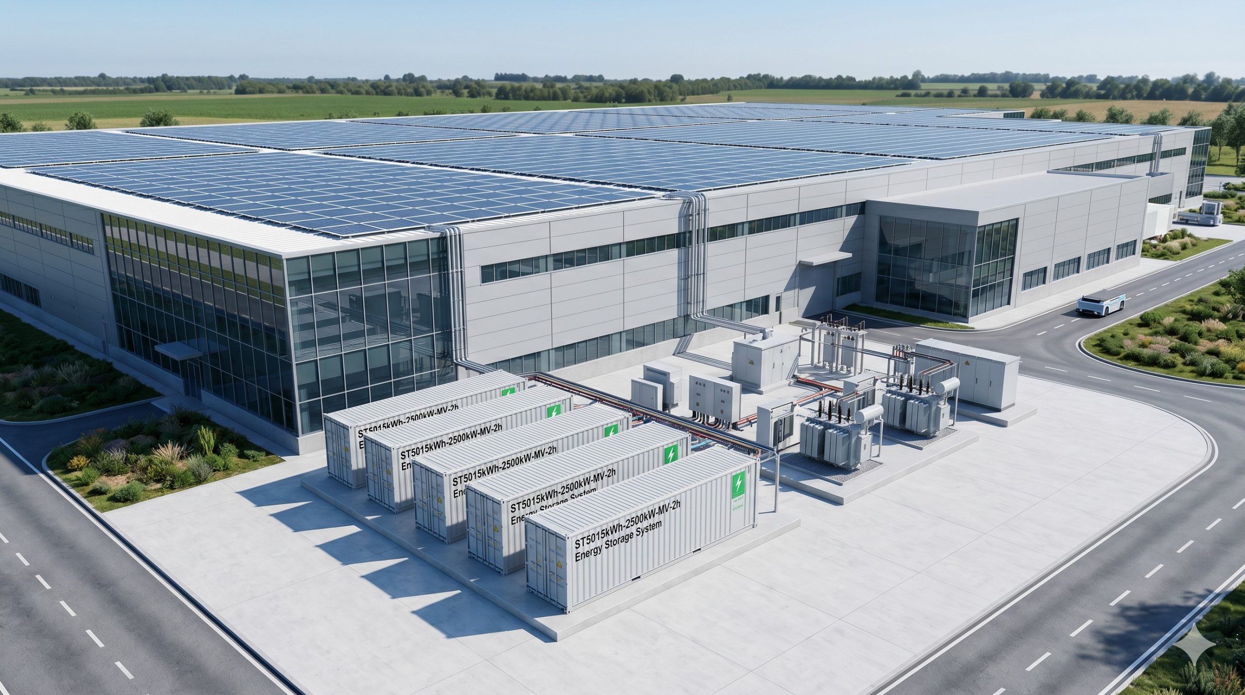 Wholesale Supply: ST5015kWh-2500kW-MV-2h | Commercial Energy Storage Cabinet | Global Delivery scenario 1
