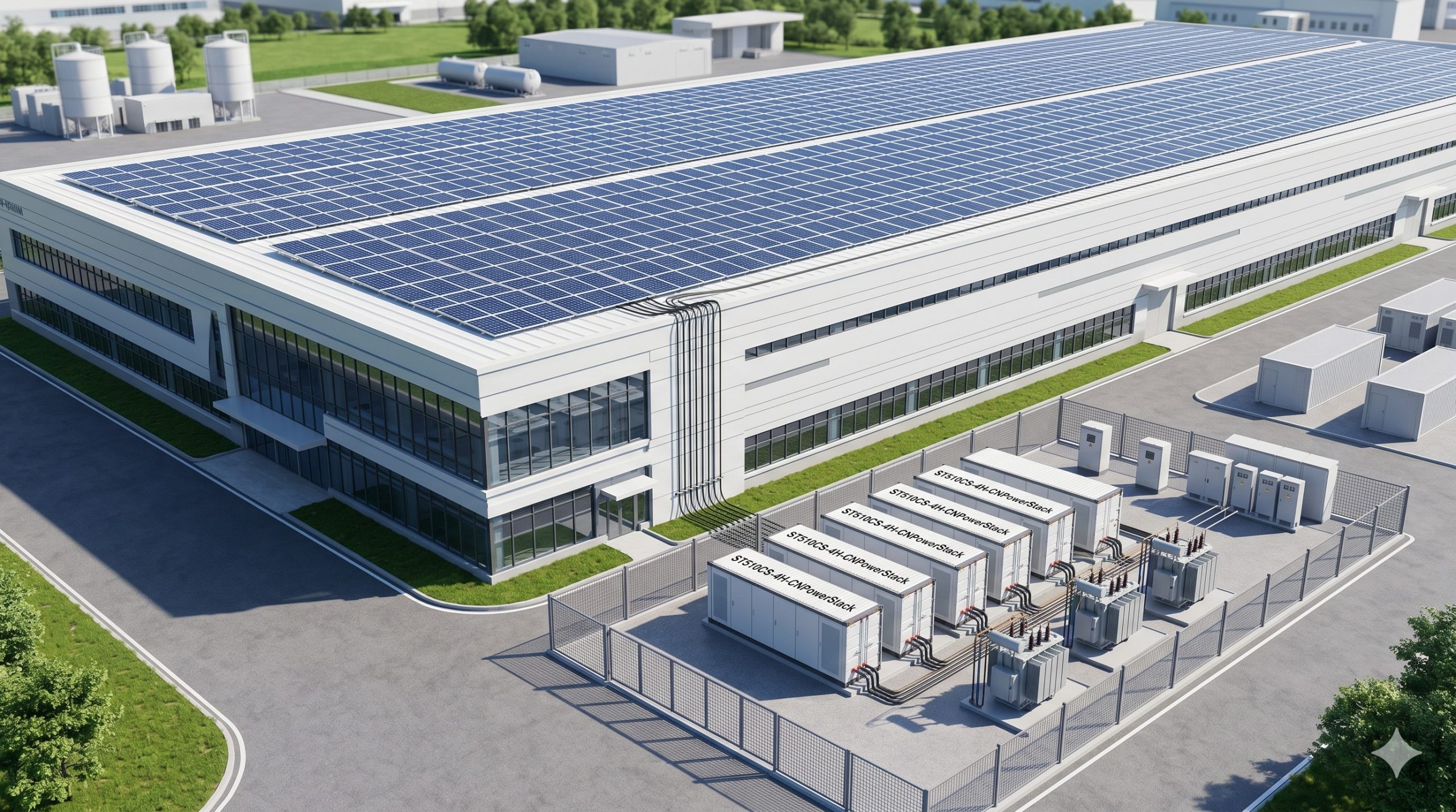Wholesale Supply: ST510CS-4H-CNPowerStack | 1.1 MWh Liquid-Cooled Commercial Energy Storage Cabinet | Global Delivery scenario 1