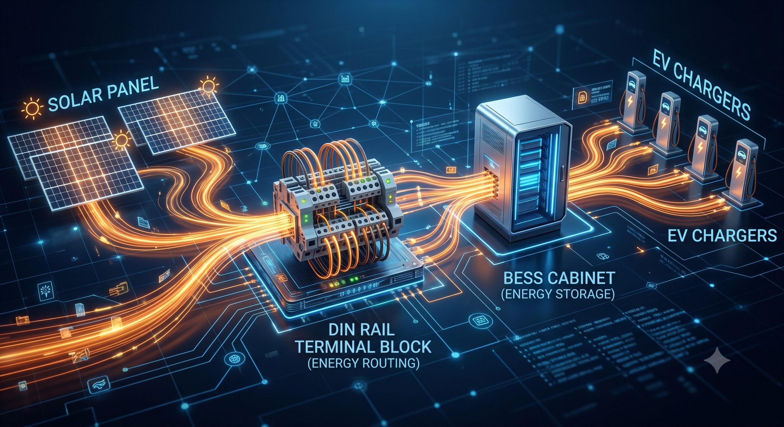 Wholesale Supply: DIN Rail Terminal Block | Commercial Energy Storage & EV Charging Infrastructure | Global Delivery Ready scenario 2