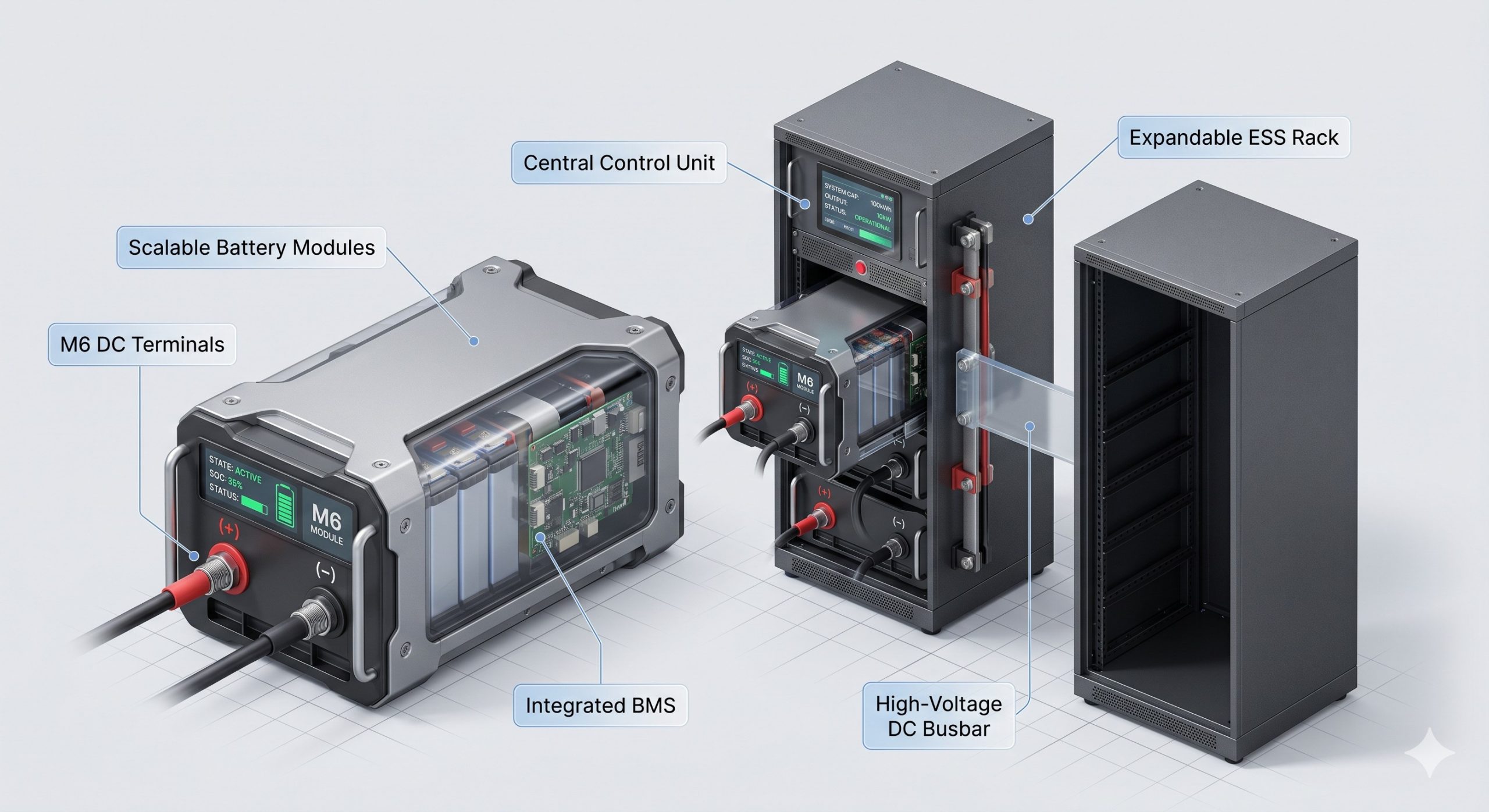Wholesale Supply: M6 Battery Terminal | Commercial Energy Storage Cabinet | Global Delivery - Image 3