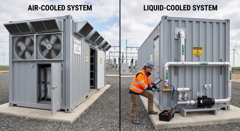Troubleshooting BESS Container Cooling: Air-Cooled vs. Liquid-Cooled Technical Support