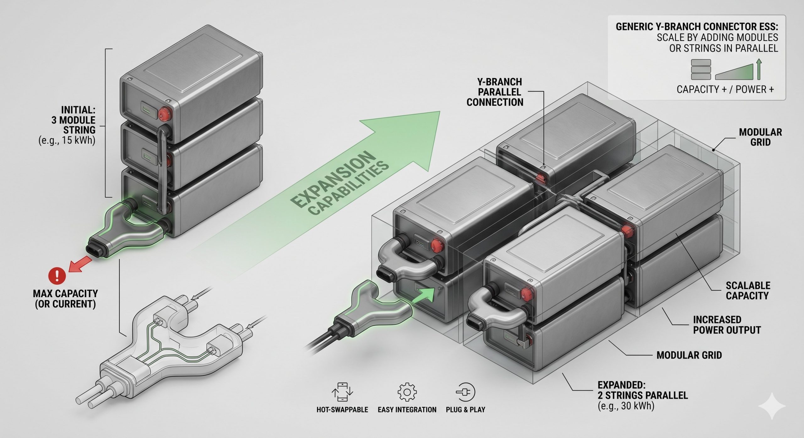 Wholesale Supply: Y-branch Connector | Commercial Energy Storage Cabinet | Global Delivery - Image 3
