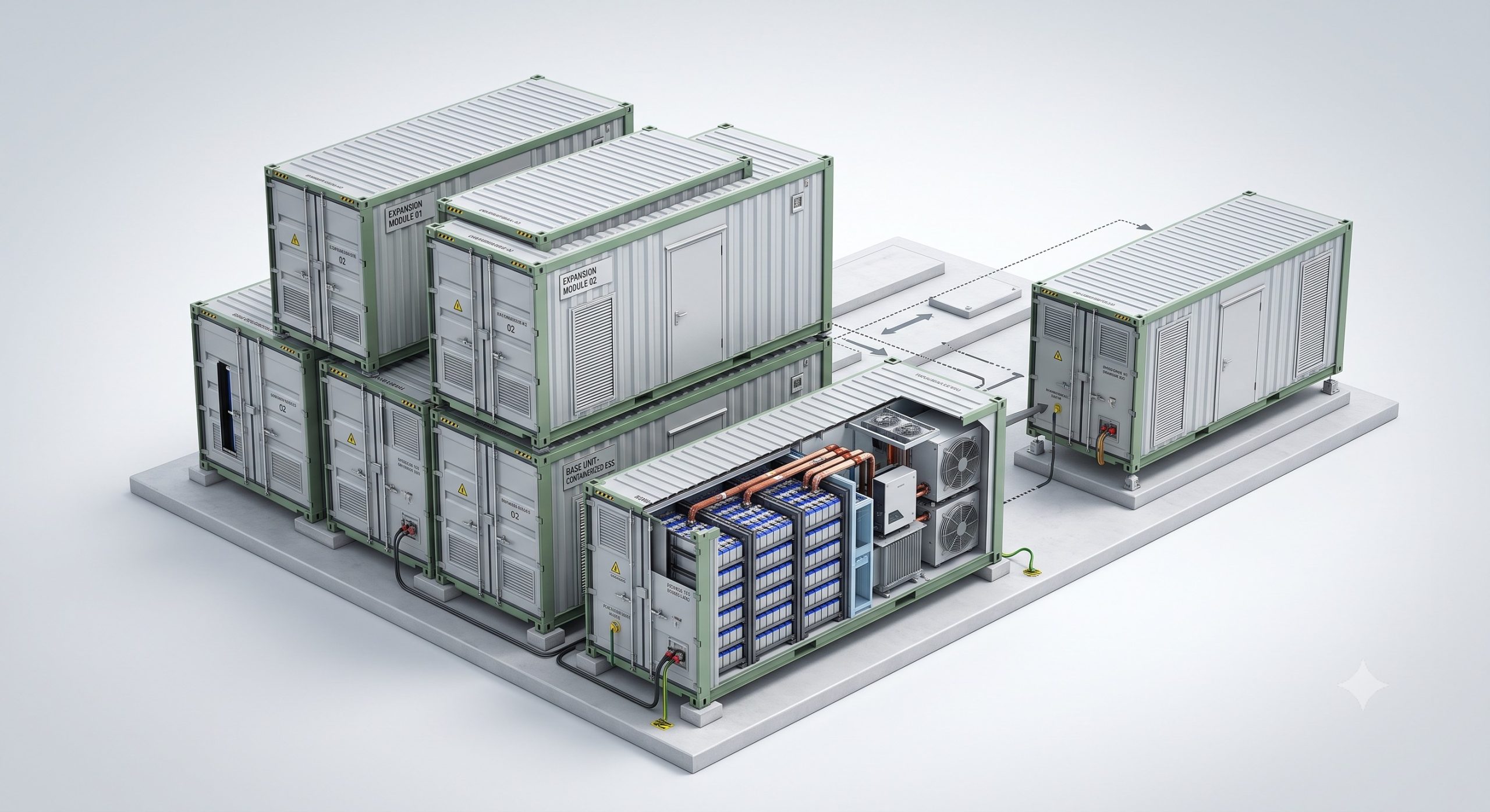 High Efficiency Liquid Cooled Cabinet: Containerized energy storage system supplier | 372kW / 1.4MWh BESS - Certified Round-Trip Retention - Image 3
