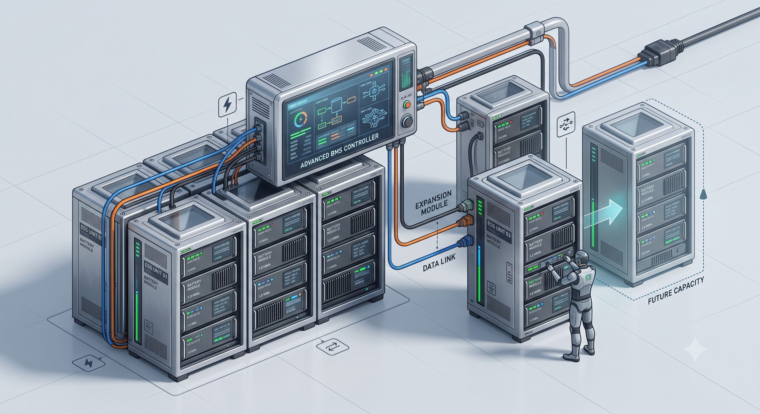 Wholesale Supply: Advanced Battery Management System (BMS) buy | Commercial Energy Storage Cabinet with Liquid Cooling & 10-Year Warranty | Global Delivery - Image 3