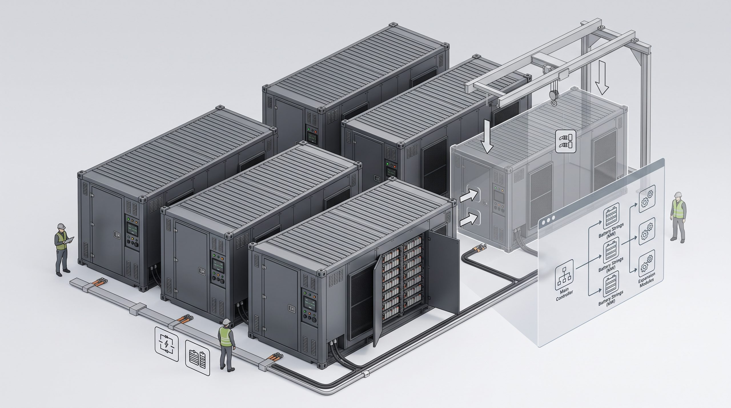 Wholesale Supply: Multi-megawatt container storage price | Commercial Energy Storage Cabinet | Global Delivery - Image 3