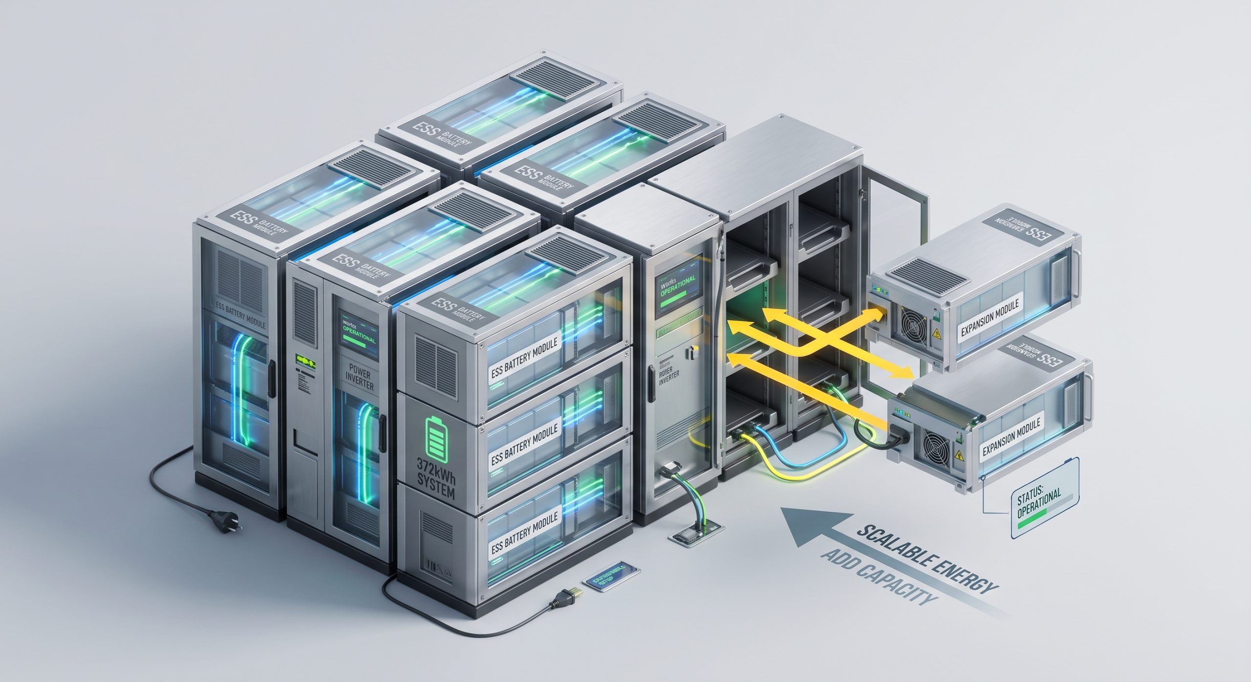 Wholesale Supply: Custom Engineered Battery Module Supplier | 372kWh Commercial Energy Storage Cabinet | Global Delivery - Image 3