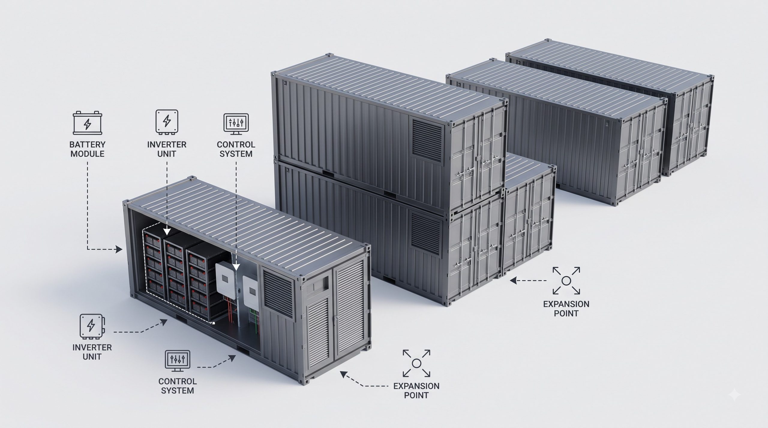 Wholesale Supply: Turnkey Container ESS Solution Hardware | 2.5MW/5MWh Commercial Energy Storage Cabinet | Global Delivery - Image 3