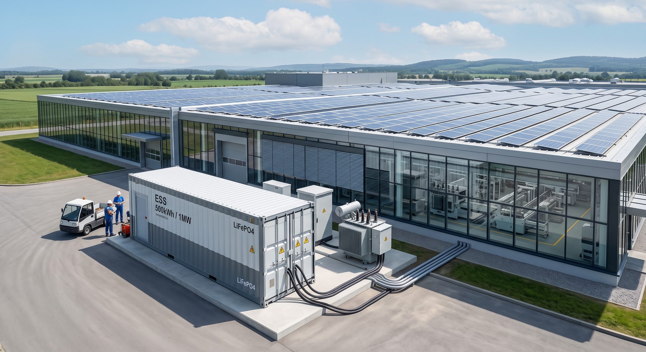 Wholesale Supply: Utility-scale LiFePO4 Container ESS | 5MW/10MWh Liquid-Cooled BESS | Global Delivery scenario 1
