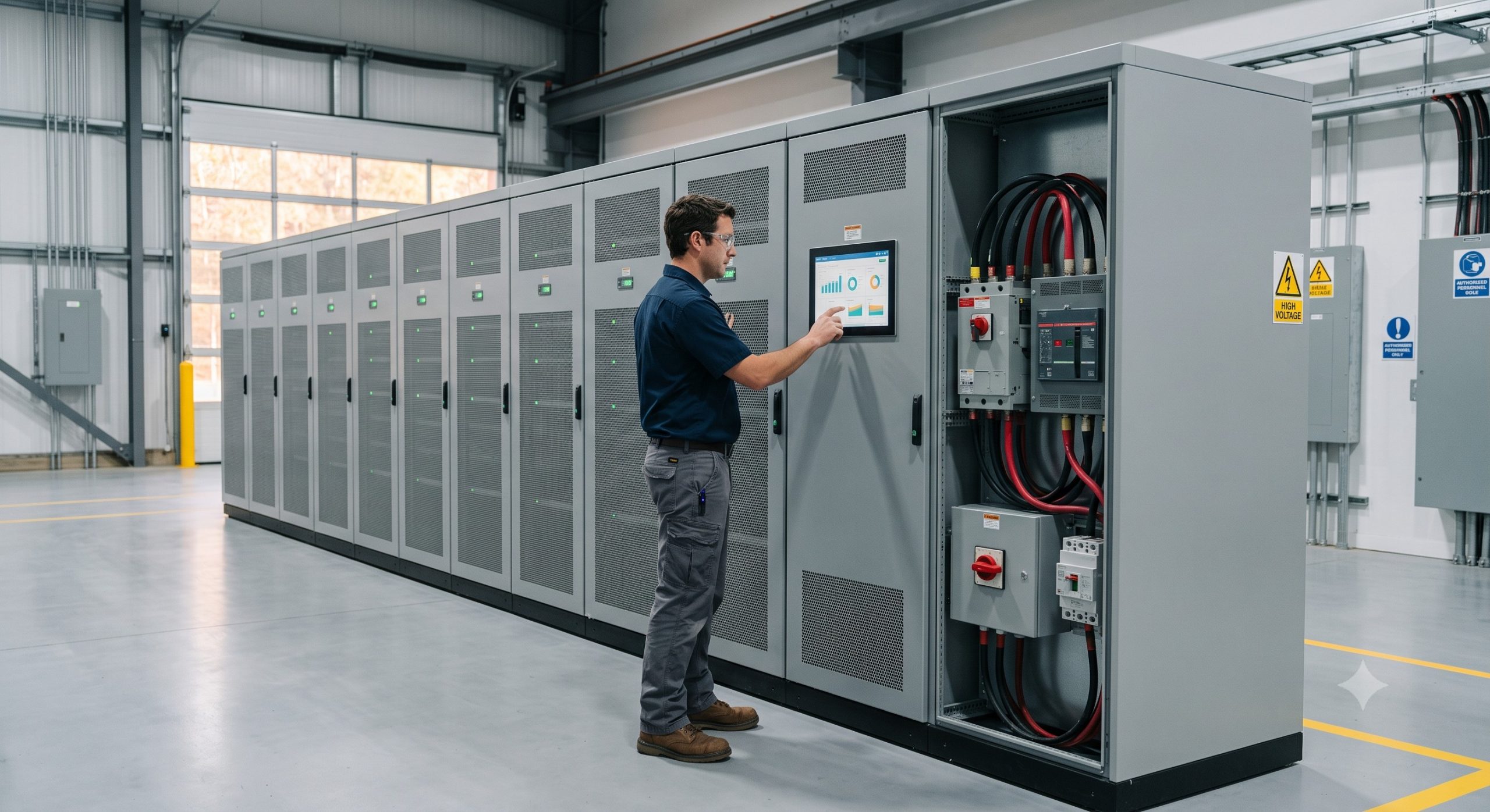 Troubleshooting Container ESS: Grid Synchronization, BMS Calibration & Maintenance details