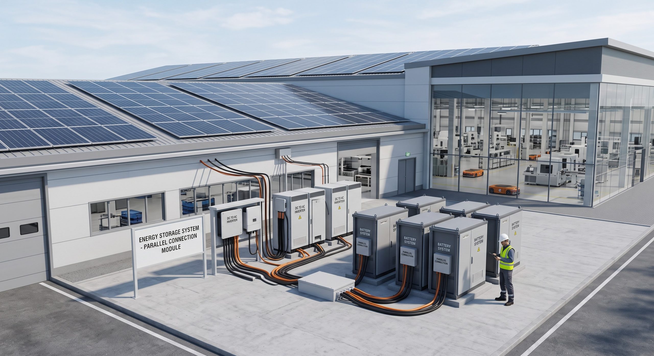 Ready to Deploy: Battery module parallel connection kit Commercial Battery ESS | 10-Year Warranty & Local O&M scenario 1