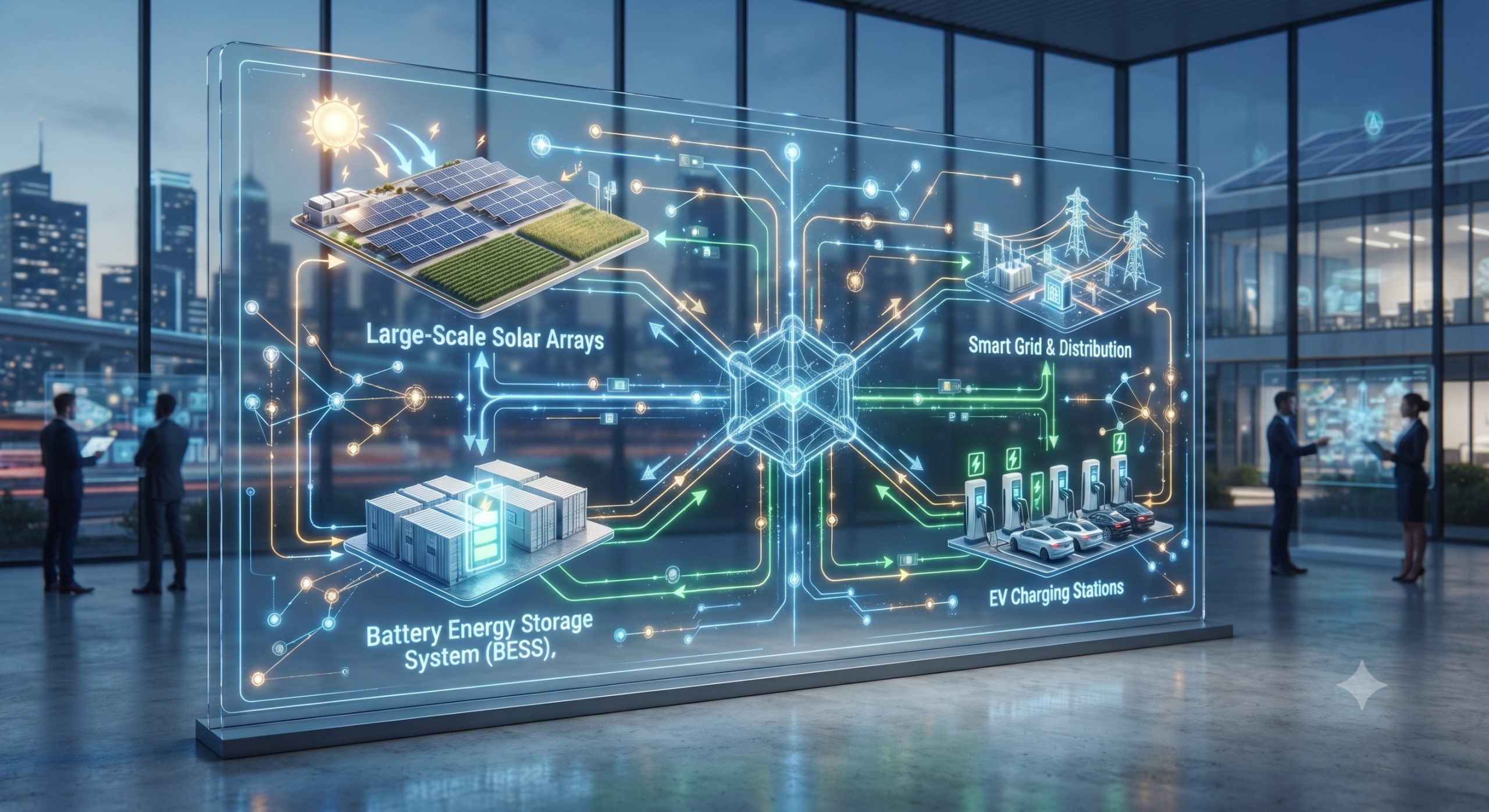 Modular Scalable ESS Cabinet: Large-scale solar-storage project BESS | Parallel Expansion Interface scenario 2