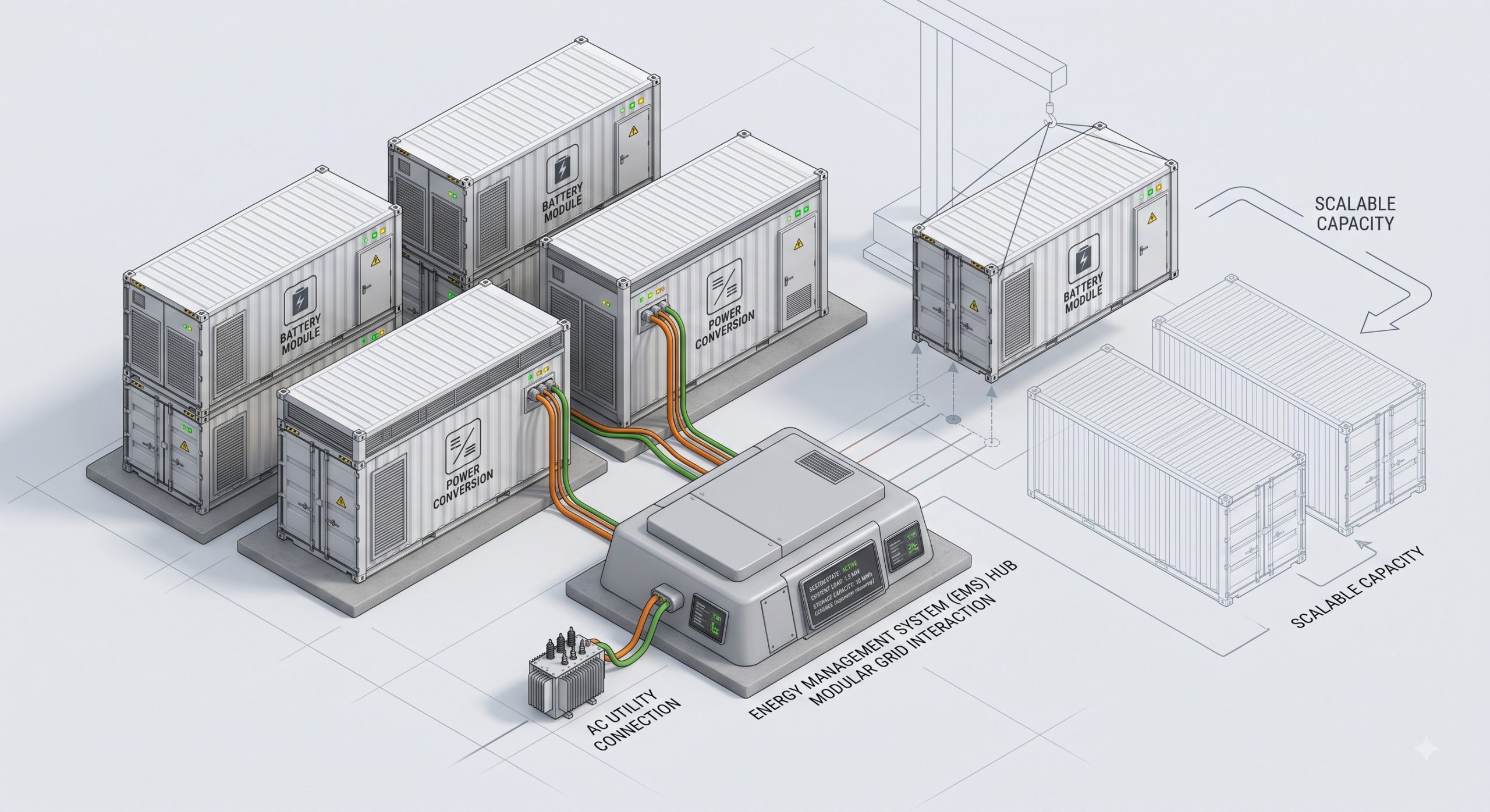 High Efficiency Liquid Cooled Cabinet: Renewable energy integration BESS container | Certified Round-Trip Retention - Image 3