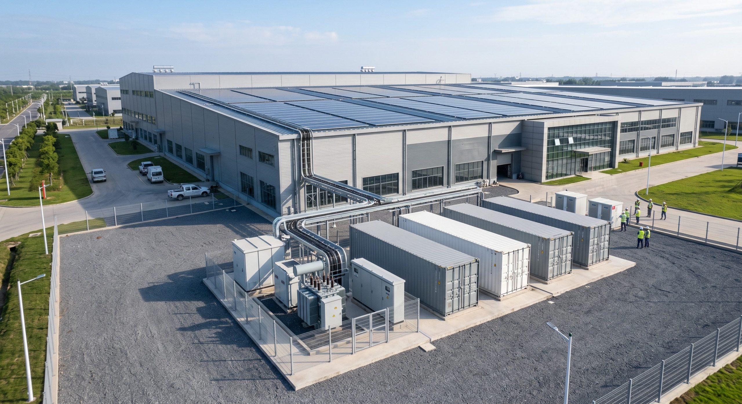 Ready to Deploy: Outdoor Containerized Battery Station C&I ESS | 1MWh / 2MWh Liquid-Cooled BESS | 10-Year Warranty & Local O&M scenario 1