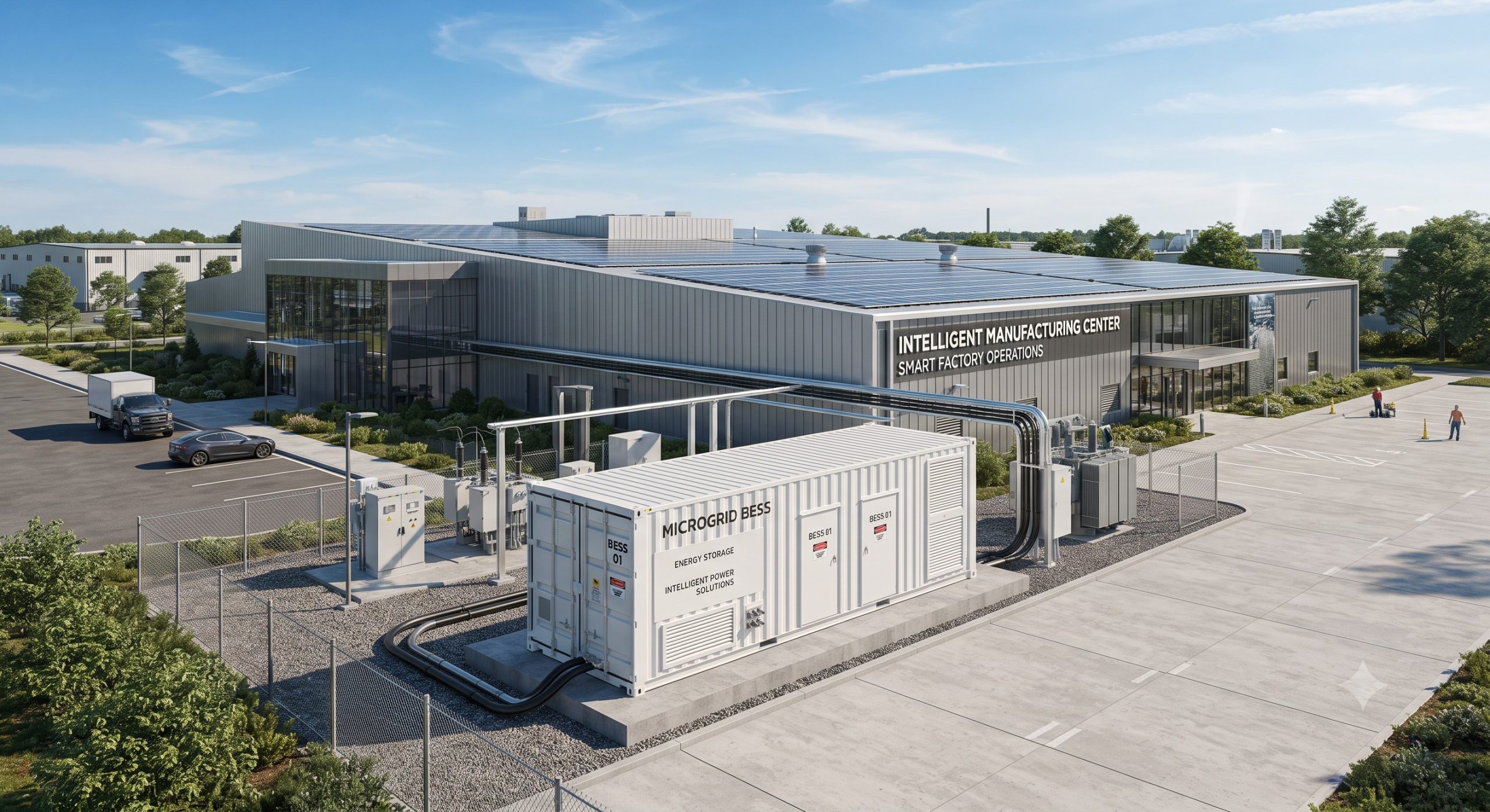 Global Supplier of Microgrid containerized BESS manufacturer ESS | Turnkey PV-Storage-Charging Solutions scenario 1