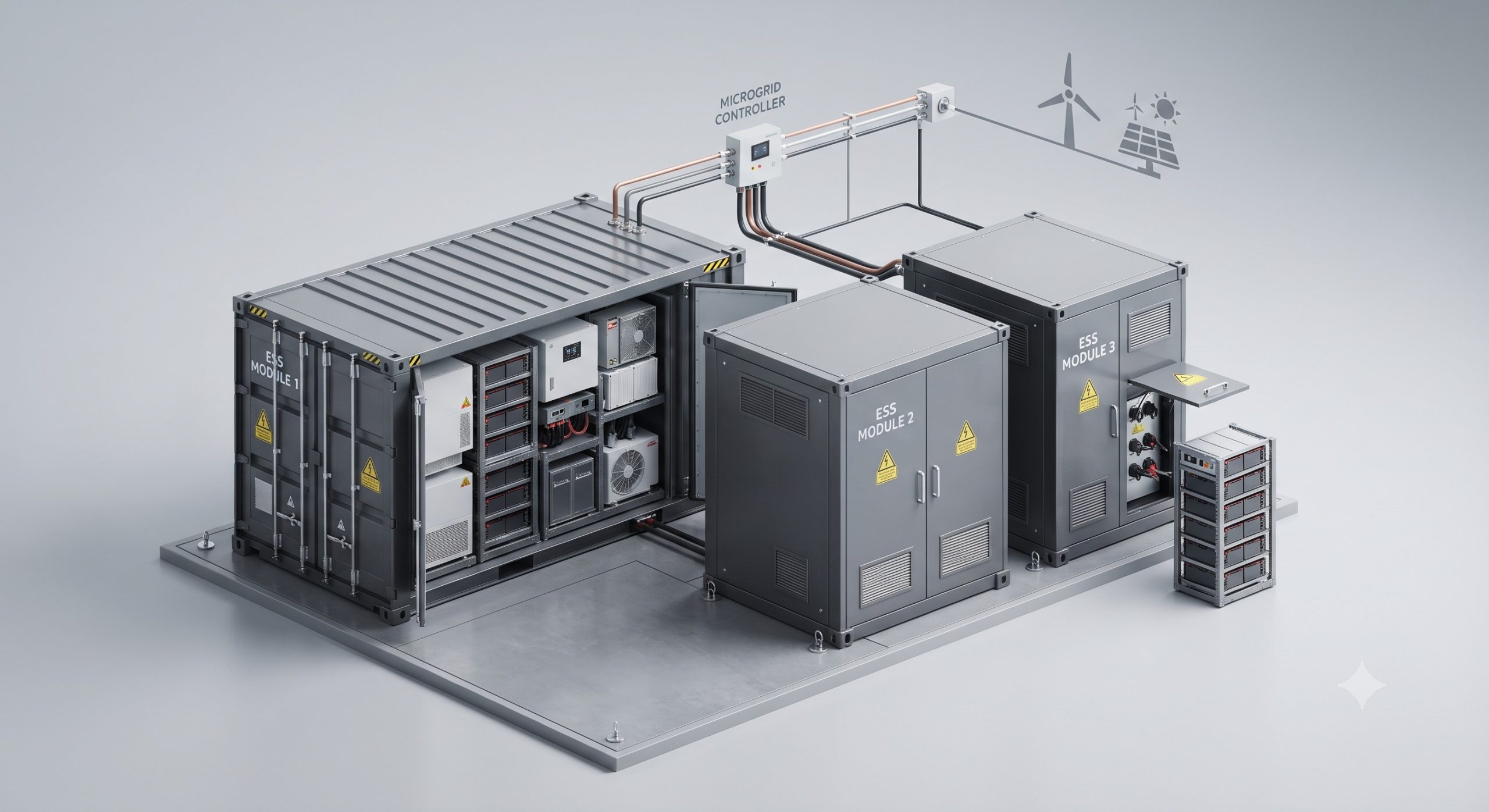 Global Supplier of Microgrid containerized BESS manufacturer ESS | Turnkey PV-Storage-Charging Solutions - Image 3